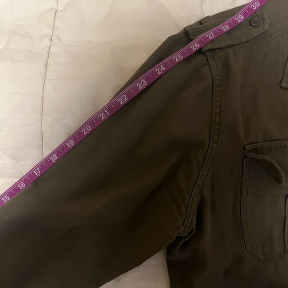 All-Son Military style long sleeve button down large shirt - Picture 9 of 9